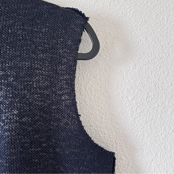 MAJESTIC FILATURES PARIS Women Sleeveless Knit Cardigan 3 Black Gold Pockets - Picture 5 of 10